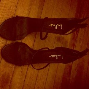 Isabella Black Lucite Heels